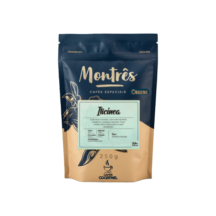Café Especial Montrês Ilicínea torrado e moído e torrado em grãos - 250g